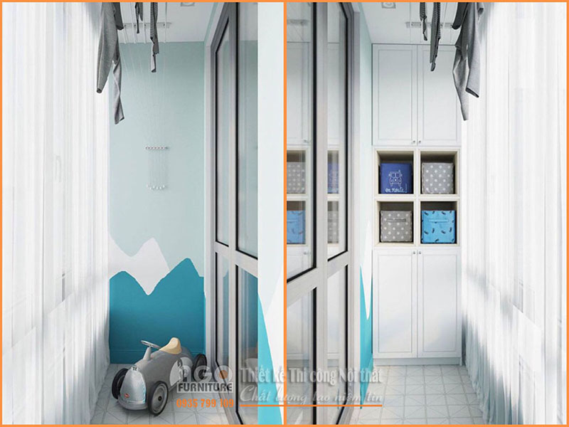 Mẫu thiết kế nội thất phòng ngủ cho bé trai góc (6)