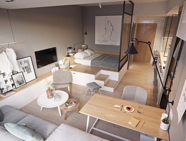 Sự nhỏ hẹp đem lại không gian mang tính tích hợp