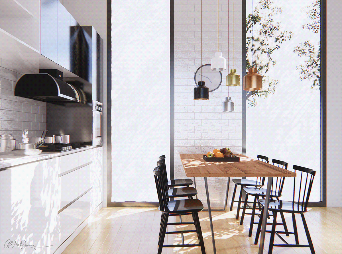 Mẫu thiết kế thi công nội thất phòng bếp _3