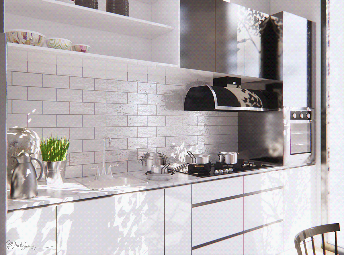 Mẫu thiết kế thi công nội thất phòng bếp _4