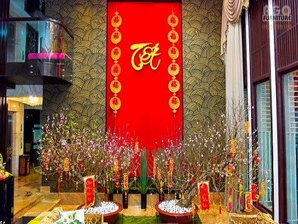 Cách trang trí nhà ở ngày Tết