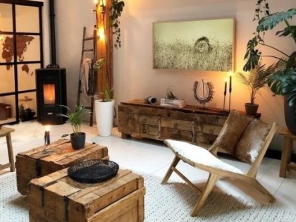 Không gian sống bỗng hóa ấm áp, sang trọng với sự có mặt của nội thất gỗ