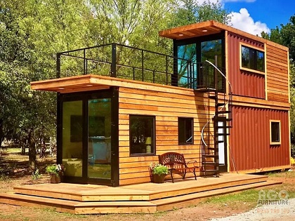 Mẫu nhà container hai tầng độc đáo mới lạ