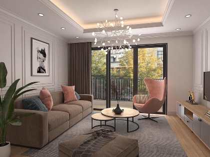 Mẫu thiết kế thi công nội thất phòng khách | PK-SC-3732