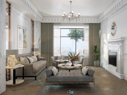 Mẫu thiết kế thi công nội thất phòng khách | PK-SC-3795