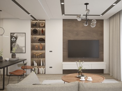 Mẫu thiết kế thi công nội thất phòng khách | PK-SC-4117