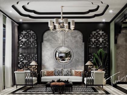 Mẫu thiết kế thi công nội thất phòng khách | PK-SC-4344