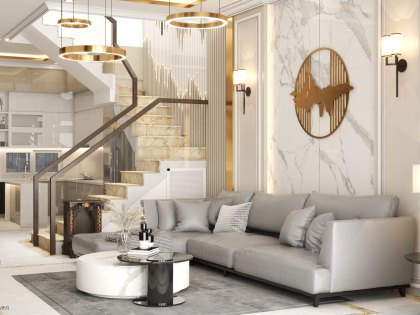 Mẫu thiết kế thi công nội thất phòng khách | PK-SC-4405