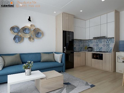 Mẫu thiết kế nội thất căn hộ chung cư Gateway 1 phòng ngủ | AGO-CC-15