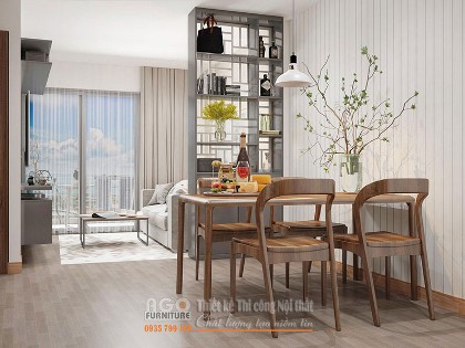 Mẫu thiết kế nội thất căn hộ chung cư Gateway 2 phòng ngủ | Ms cc-16