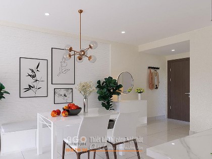 Mẫu thiết kế nội thất căn hộ chung cư Gateway 2 phòng ngủ | Ms cc-17