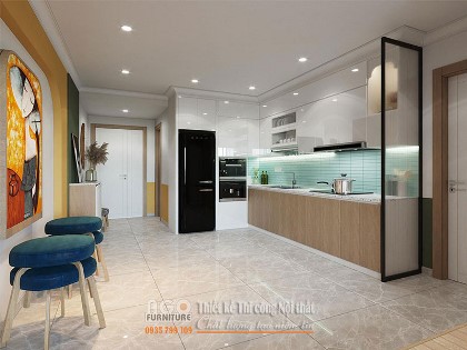 Mẫu thiết kế nội thất căn hộ chung cư Gateway 2 phòng ngủ | Ms cc-19