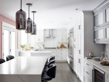 Mẫu thiết kế nội thất phòng bếp tân cổ điển | AGO-BEP-2208