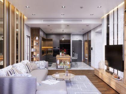 Mẫu thiết kế thi công nội thất chung cư | CC-SC-4261G