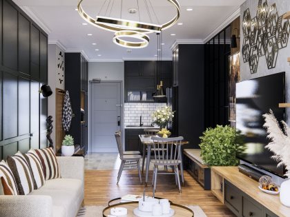 Mẫu thiết kế thi công nội thất chung cư | CC-SC-4322G