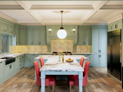 Mẫu thiết kế thi công nội thất phòng bếp | BEP-SC-3325