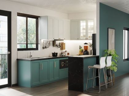 Mẫu thiết kế thi công nội thất phòng bếp | BEP-SC-3958