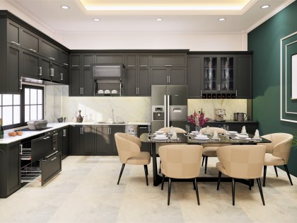 Mẫu thiết kế thi công nội thất phòng bếp | AGO-BEP-3967