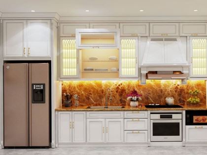 Mẫu thiết kế thi công nội thất phòng bếp  | BEP-SC-2492