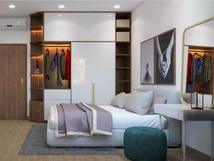 Mẫu thiết kế thi công nội thất phòng ngủ | PN-SC-2857