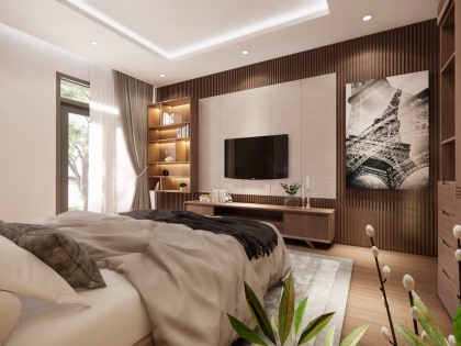 Mẫu thiết kế thi công nội thất phòng ngủ | PN-SC-4524
