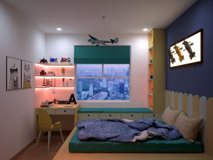 Mẫu thiết kế thi công nội thất phòng ngủ trẻ em | AGO-KID-3124
