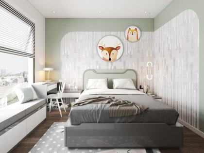 Mẫu thiết kế thi công nội thất phòng ngủ trẻ em | KID-SC-3690
