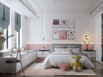 Mẫu thiết kế thi công nội thất phòng ngủ trẻ em | AGO-KID-3855