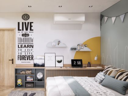 Mẫu thiết kế thi công nội thất phòng ngủ trẻ em | KID-SC-4208