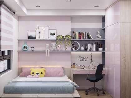 Mẫu thiết kế thi công nội thất phòng ngủ trẻ em | KID-SC-4331