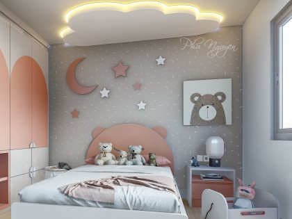 Mẫu thiết kế thi công nội thất phòng ngủ trẻ em | KID-SC-4608