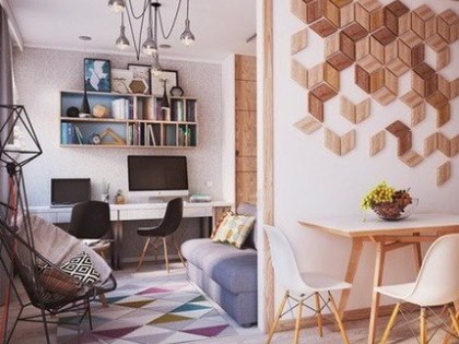 Phương pháp mới cho căn hộ hình vuông với diện tích 40m2