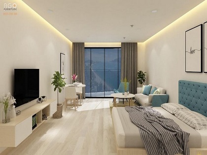 Thiết kế nội thất studio Vinhomes Smart City