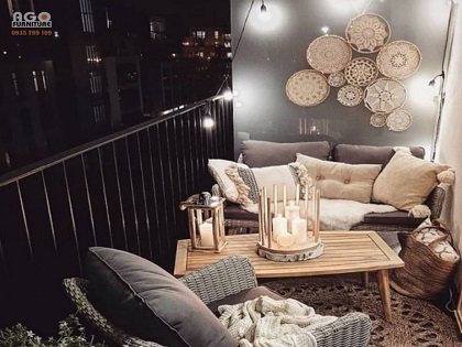 Ý tưởng nội thất ban công chung cư sang trọng