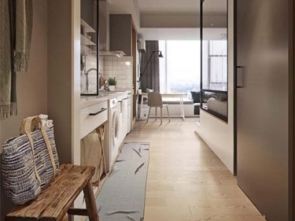 Ý tưởng thiết kế căn hộ kiểu studio 25m2 nhỏ xinh, chất ngất ai nhìn cũng mê tít