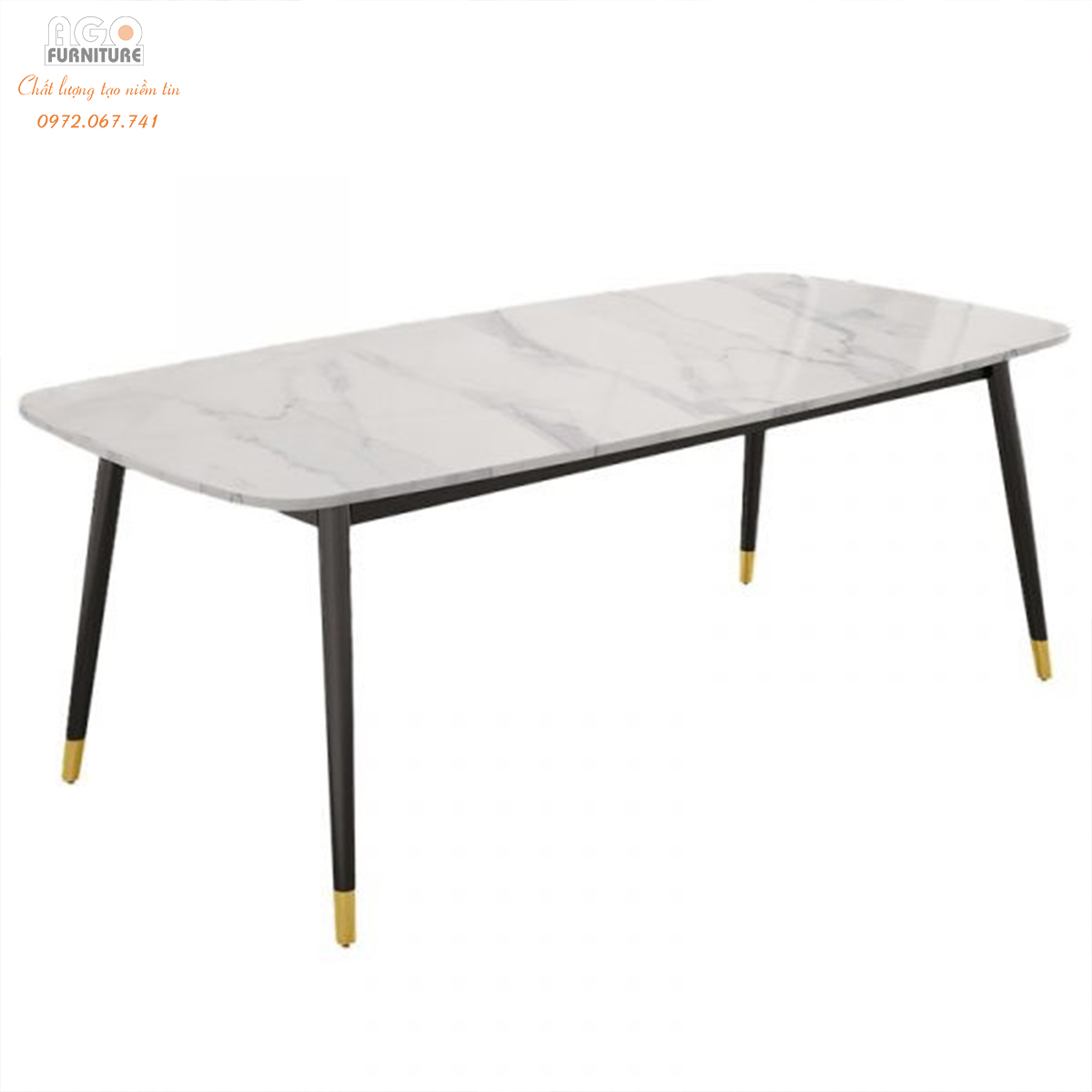Bàn Ăn Mặt Đá Cẩm Thạch Nhập Khẩu | TA201