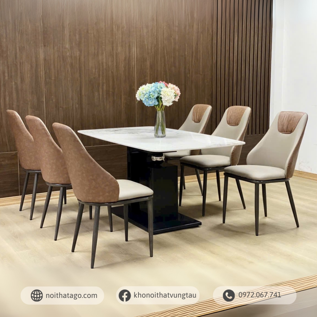 Bàn ăn mặt đá nhập khẩu | TA-251