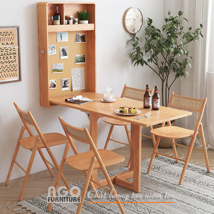 Bàn ăn treo tường đa chức năng phong cách hiện đại tối giản | BATM-06