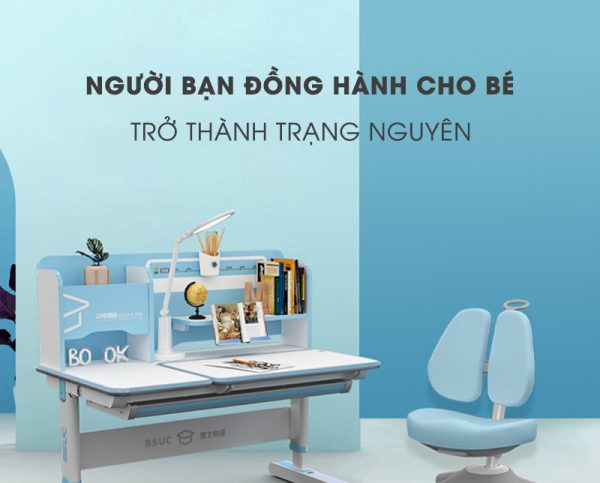 Bàn ghế học sinh thông minh BSUC DRZ-12008 và ghế chống gù DRY-816