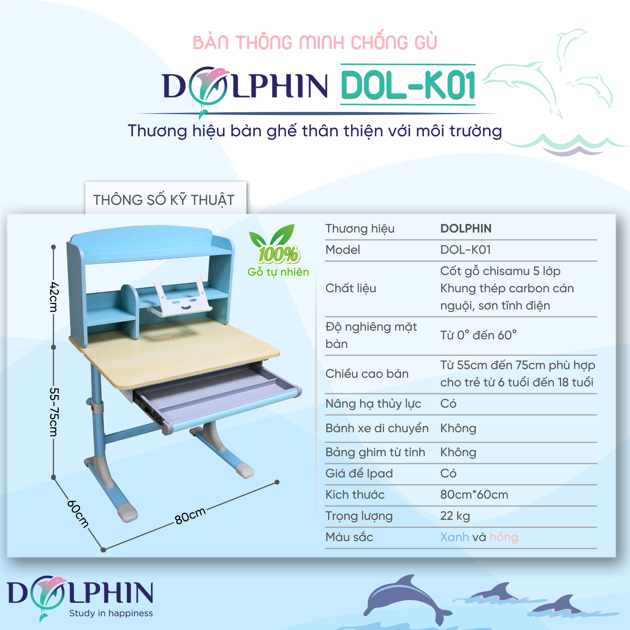 Bàn học thông minh DOL-K01