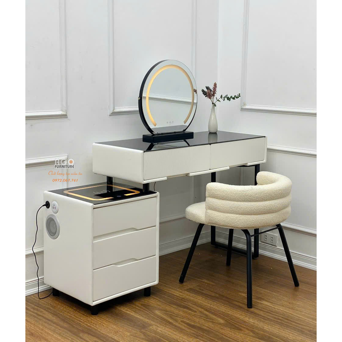 Bộ bàn phấn nhập khẩu phong cách Bắc Âu | ABP36