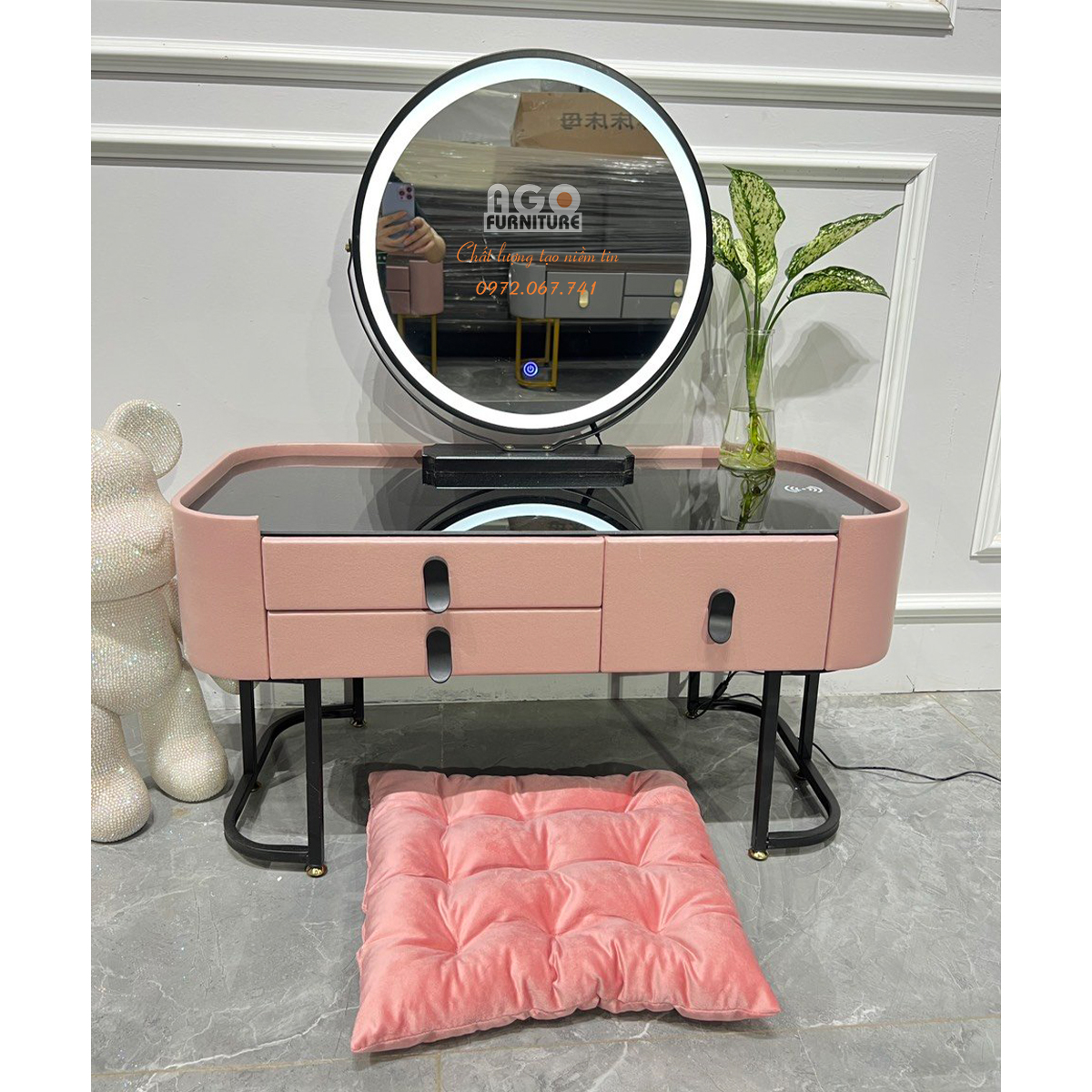 Bàn trang điểm ngồi bệt có chức năng thông minh size 80 | ABP41