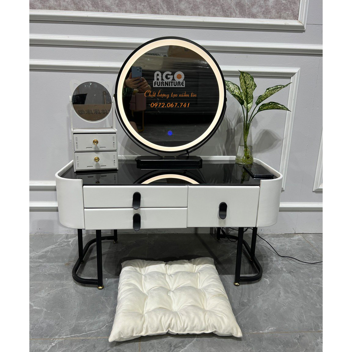 Bàn trang điểm ngồi bệt có chức năng thông minh size 80 | ABP41