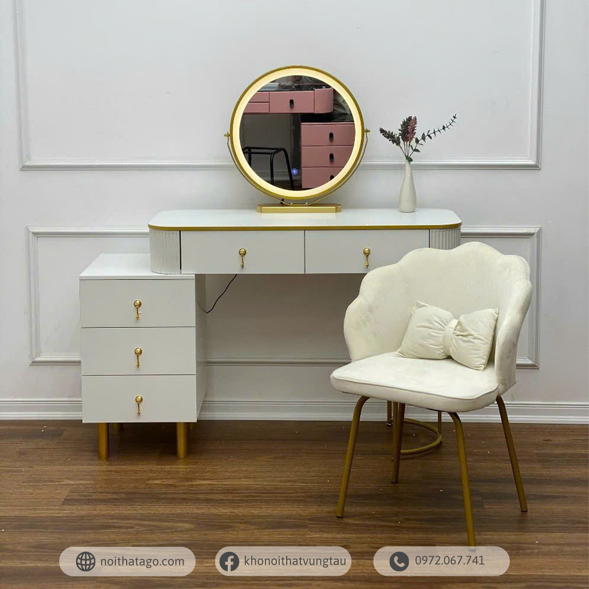 Bàn phấn nhập khẩu hiện đại | ABP002