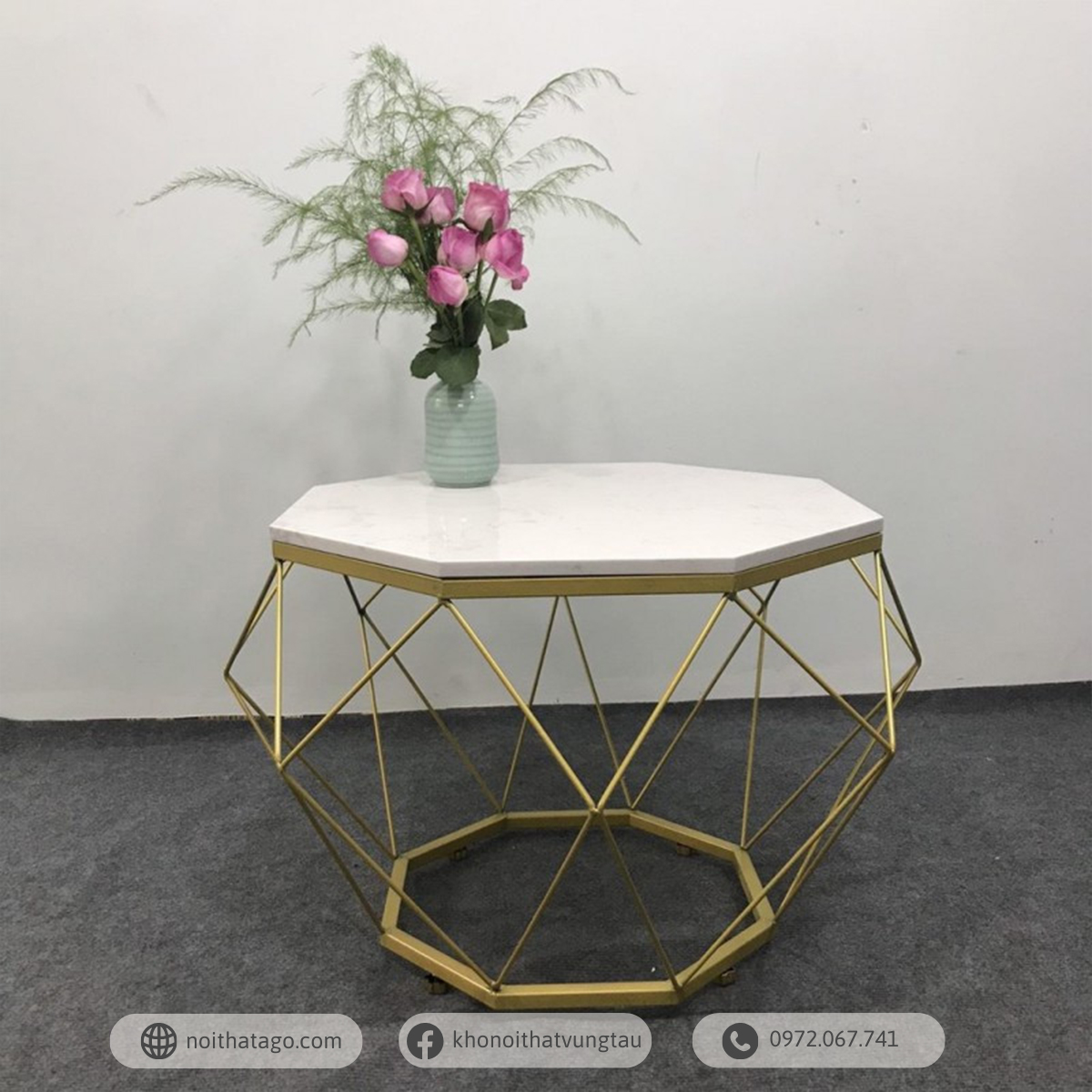 Bàn Sofa Kim Cương 55*55 | HGF01