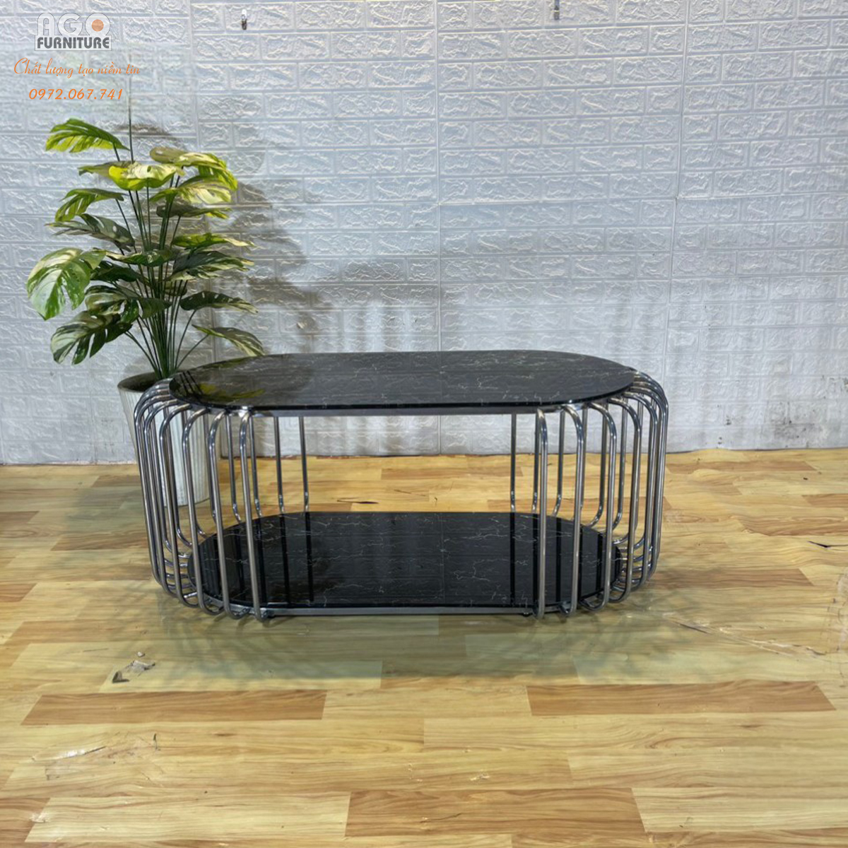 Bàn trà Hồng Kông 2T PVD