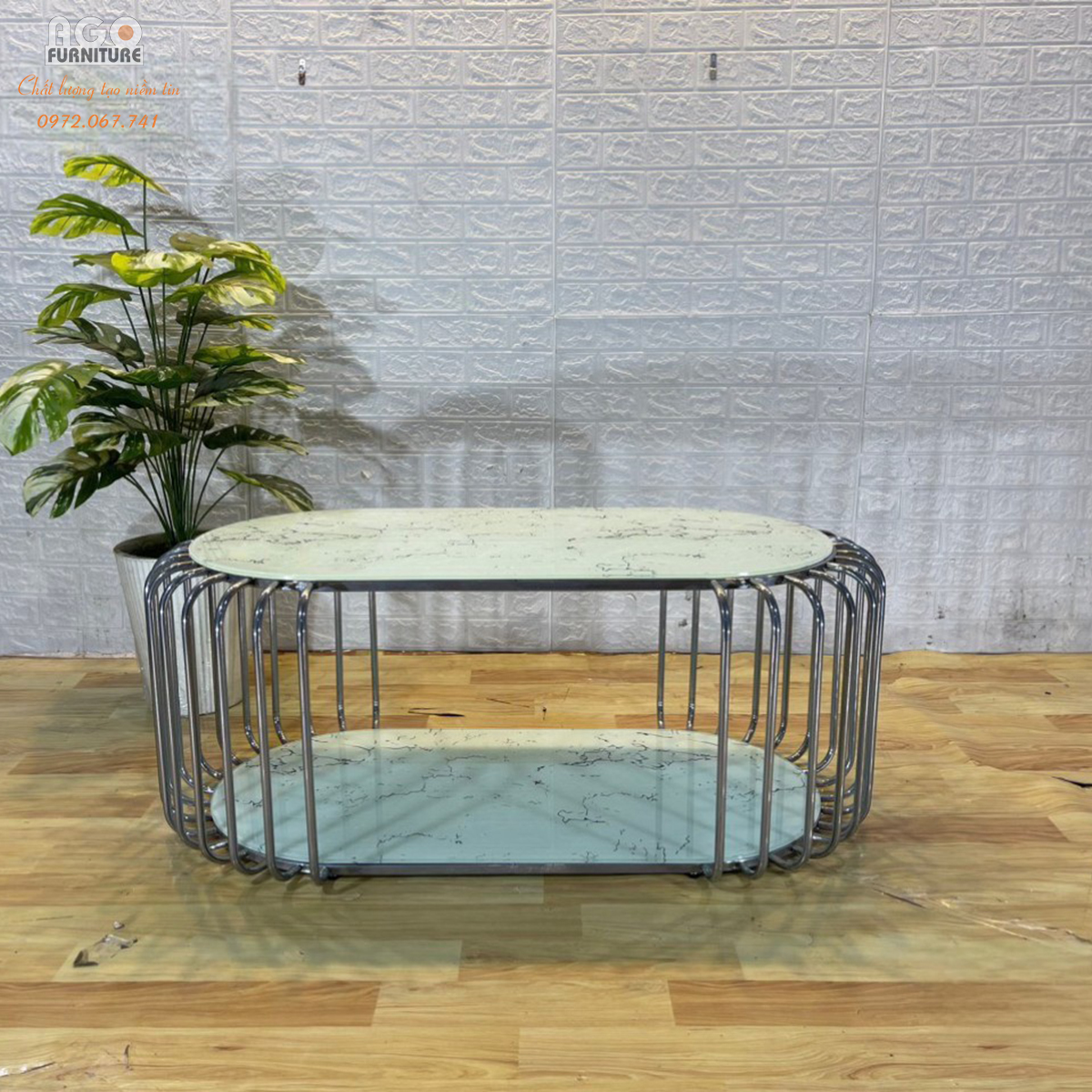 Bàn trà Hồng Kông 2T PVD