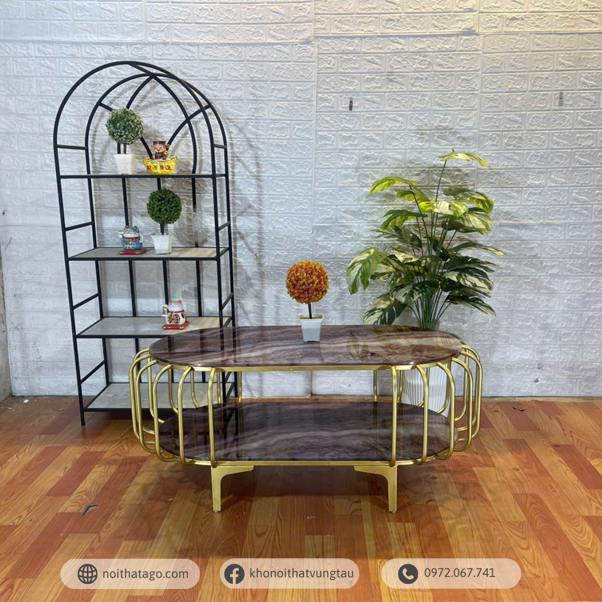 Bàn Trà Oval Cao Cấp | THG-2500