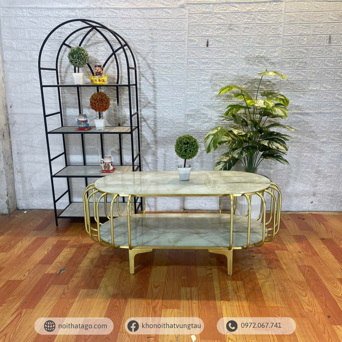 Bàn Trà Oval Cao Cấp | THG-2500