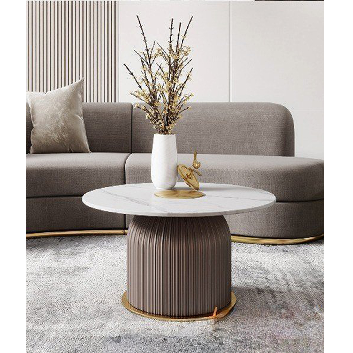 Bàn trà sofa mặt đá hiện đại - Mã: S731-D60